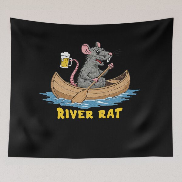 Item preview, River Rat Drinks Beer in Boat designed and sold by TeeARTHY.