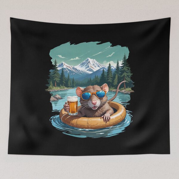 Item preview, River Rat in Tube designed and sold by TeeARTHY.