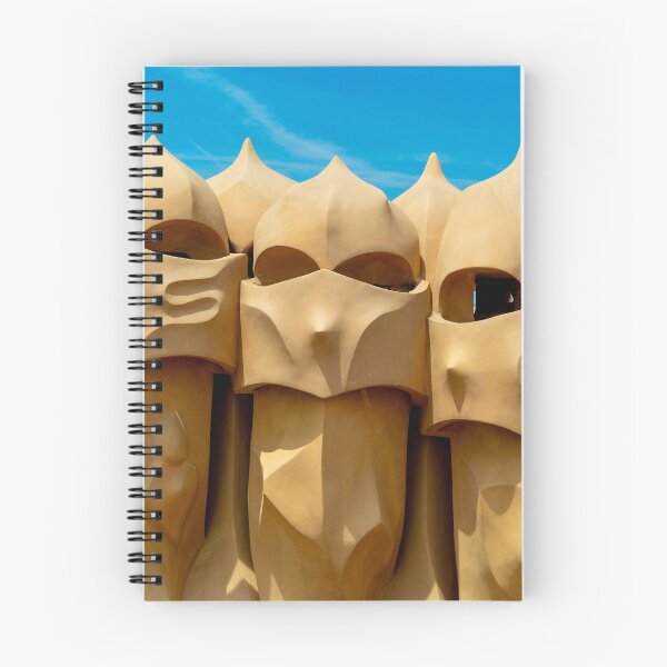 Item preview, Gaudí’s surreal chimneys on Casa Milà rooftop designed and sold by bailey-cooper.