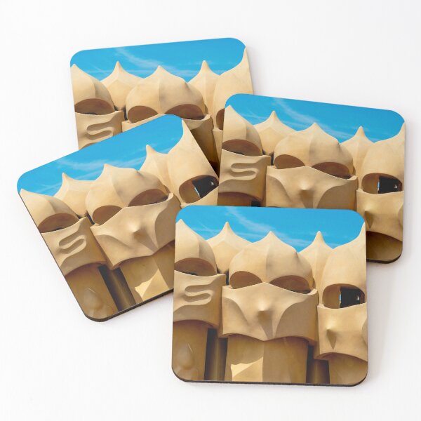 Item preview, Gaudí’s surreal chimneys on Casa Milà rooftop designed and sold by bailey-cooper.