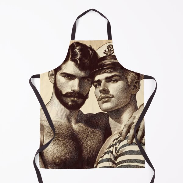 Item preview, 1940s Vintage Sailors "Our Love" San Francisco Tom of Finland Tribute Gay Pride Graphic Design designed and sold by ItsAKinkThing.