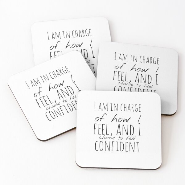 Item preview, I Am in Charge of How I Feel, and I Choose to Feel Confident – Affirmation – Empower Your Emotions Design designed and sold by Camila  Ardila.