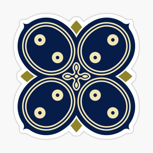 Aperçu de l'œuvre Batik; fleur à quatre pétales créée et vendue par Rajoletta.