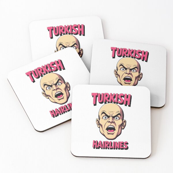 Item preview, Turkish Hairlines Meme Glitch Tee –  Funny Bald Cartoon Face Graphic designed and sold by ArtbyDalliesAI.