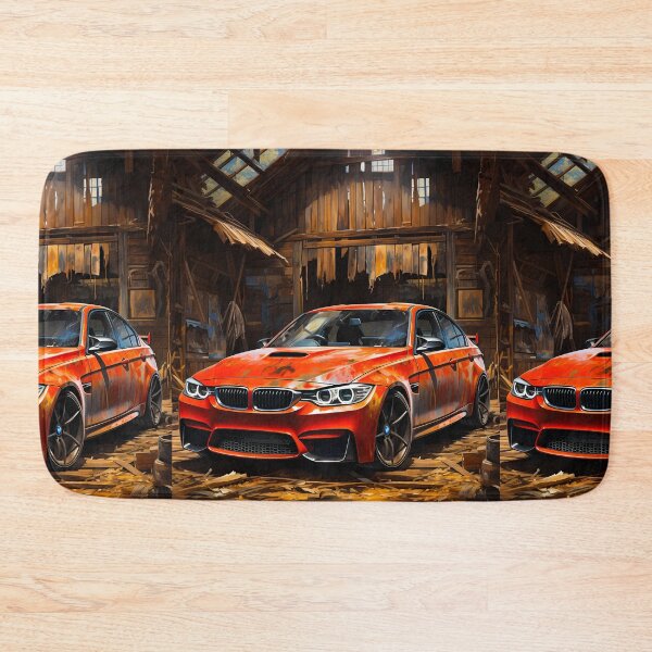 Item preview, Vivid Sports Car Shines in Rustic Warehouse Scene designed and sold by RevUpDesign.