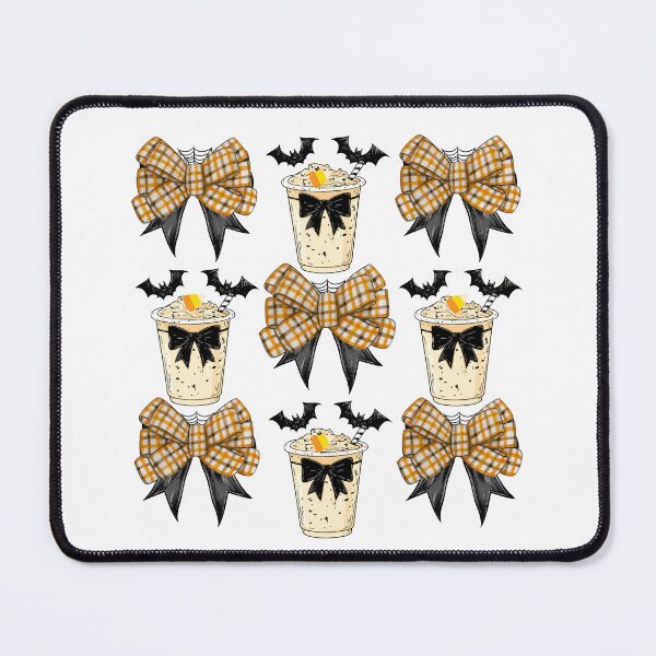 Item preview, Bow & Bewitch: Halloween Latte with a Festive Bow Motif designed and sold by TheMysticNook.