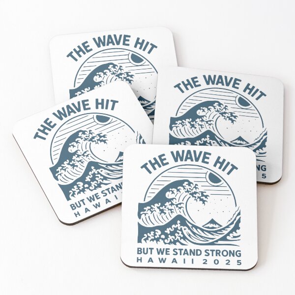 Item preview, The Wave Hit But We Stand Strong Hawaii Tsunami 2025 Vintage Graphic designed and sold by ivotee.