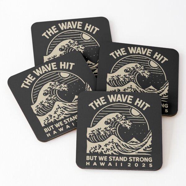Item preview, The Wave Hit But We Stand Strong Hawaii Tsunami 2025 Vintage Graphic designed and sold by ivotee.