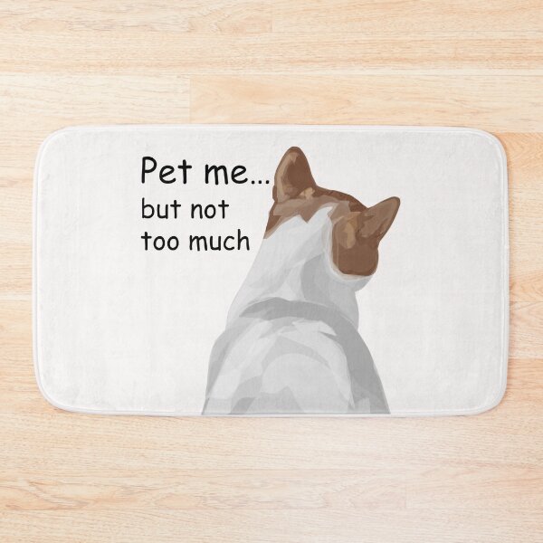 Item preview, Pet me… but not too much.White Cat designed and sold by Bambooartist.