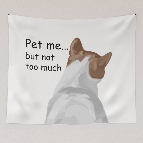 Item preview, Pet me… but not too much.White Cat designed and sold by Bambooartist.