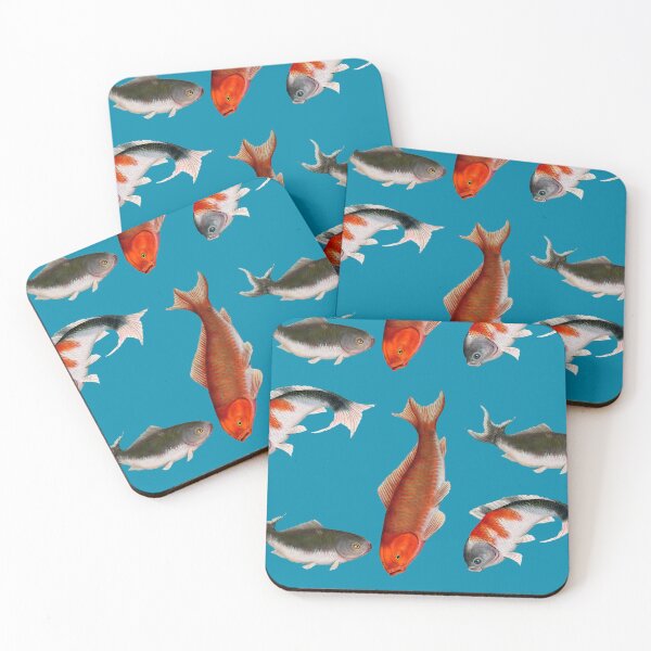 Item preview, Koi Fish Art Japanese-Inspired Vintage Water Aesthetic designed and sold by Julian Eickhoff.