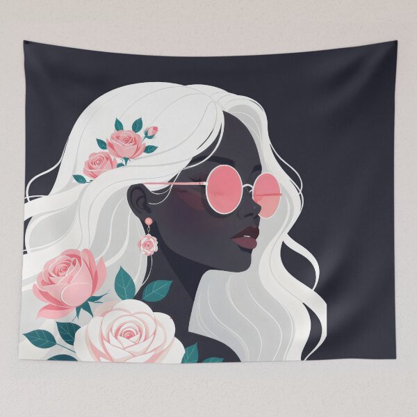 Item preview, Rose Tinted Glasses - Black woman designed and sold by pixelated_echoes.