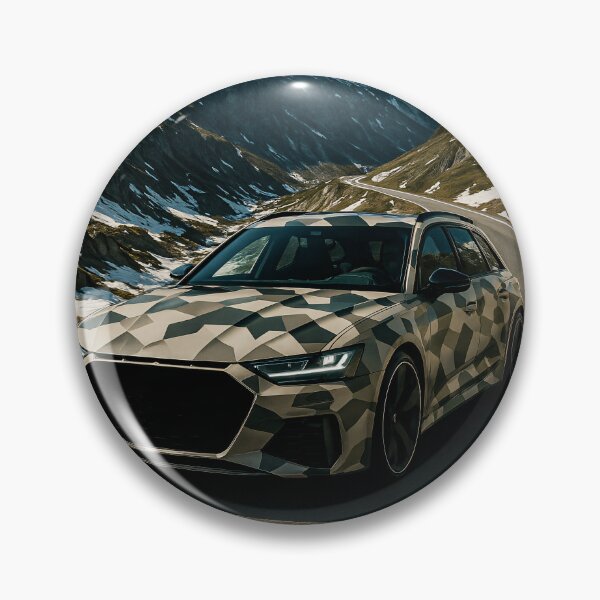Item preview, Camouflaged Performance Car Conquers Alpine Pass designed and sold by RevUpDesign.