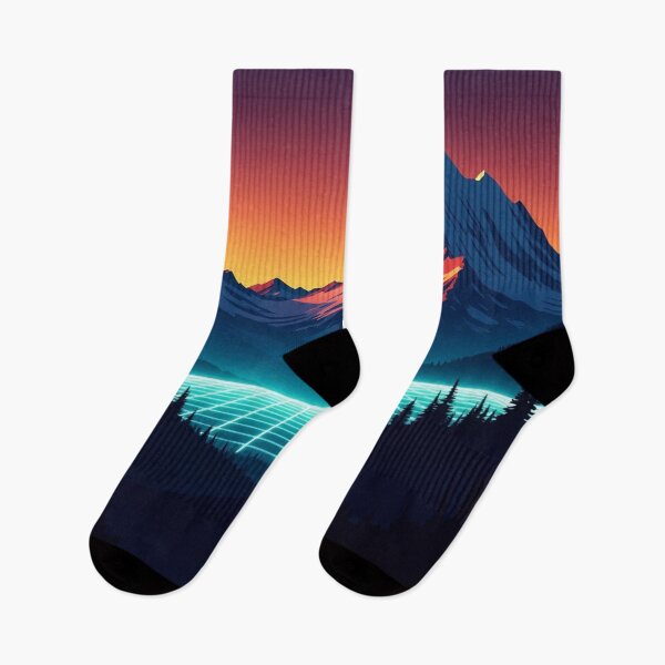 Item preview, Neon Mountains | Colorful Abstract designed and sold by Esterlane.