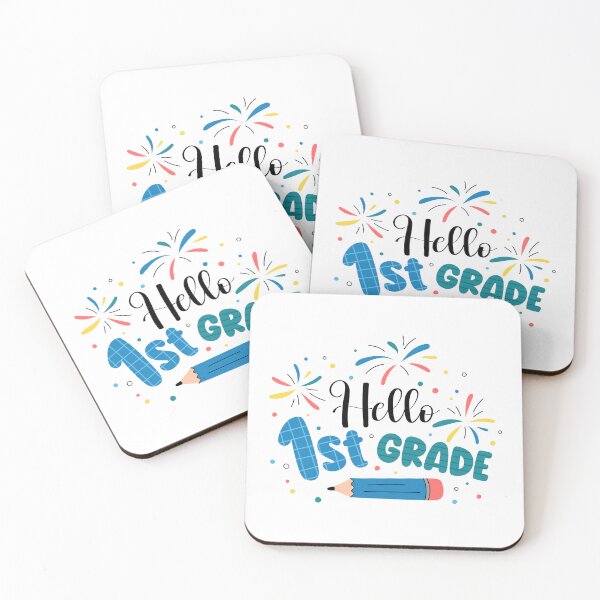 Item preview, Hello 1st Grade. Welcome Back to School. Cute Print for First Graders Elementary School designed and sold by AnnaShalygina.