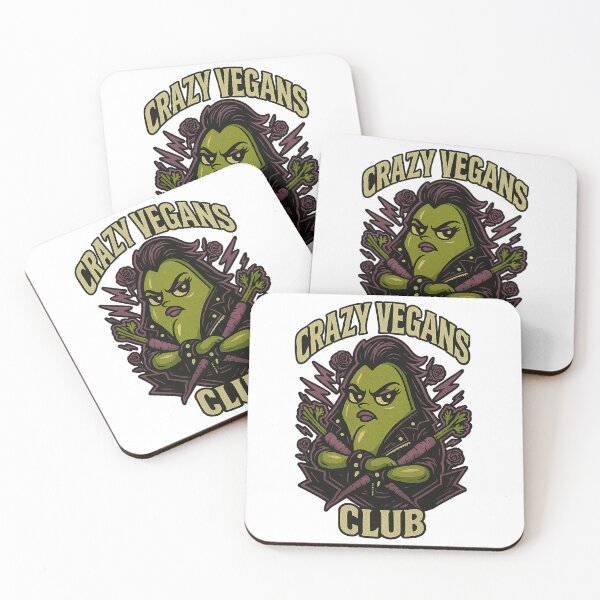 Item preview, Crazy Vegans Club - Gift for Vegan Woman Rebels Carrot Punk Art designed and sold by Jarminis.