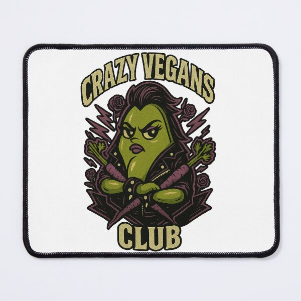 Item preview, Crazy Vegans Club - Gift for Vegan Woman Rebels Carrot Punk Art designed and sold by Jarminis.