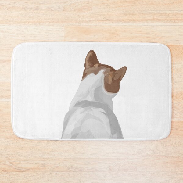 Item preview, The Backside of Calm.White Cat. designed and sold by Bambooartist.