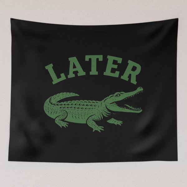 Item preview, LATER ALLIGATOR - Green - Vintage Style designed and sold by Darling DeDe.