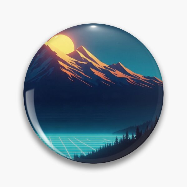 Item preview, Synthwave Peak | Nature Abstract designed and sold by Esterlane.