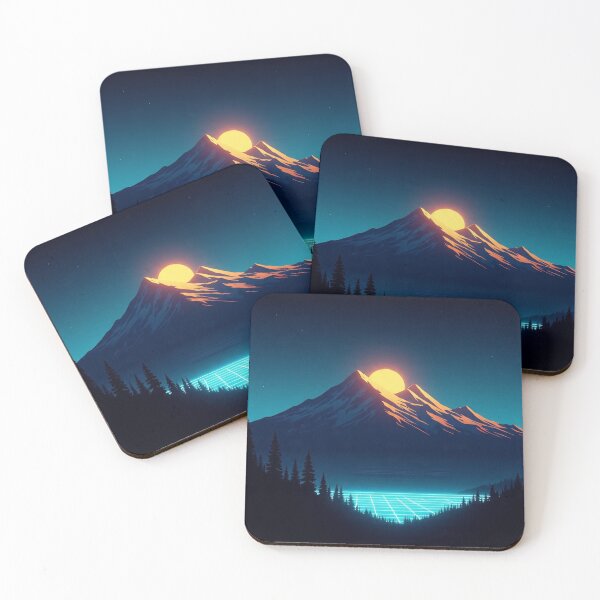 Item preview, Synthwave Peak | Nature Abstract designed and sold by Esterlane.