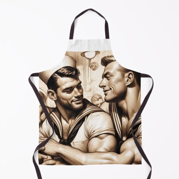 Item preview, 1940s Vintage Sailors "Hello Sailor" San Francisco Tom of Finland Tribute Gay Pride Graphic Design designed and sold by ItsAKinkThing.