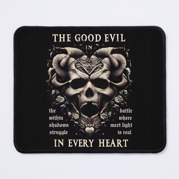 Item preview, Gothic Horned Skull Flora Heart Duality designed and sold by Voodoo Store Paranormal Collections.