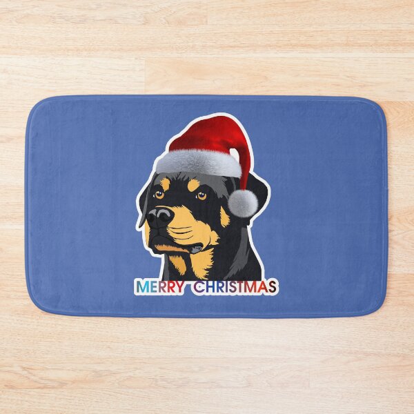 Item preview, Rottweiler Christmas illustration designed and sold by ZooStateofMind.