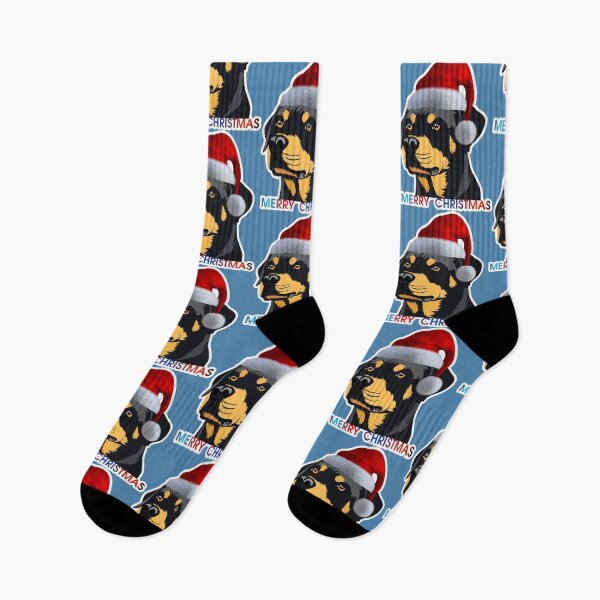Item preview, Rottweiler Christmas illustration designed and sold by ZooStateofMind.