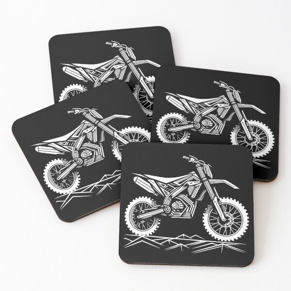 Item preview, Off-Road Dirt Bike – Minimalist Trail Rider Art designed and sold by Color-Made.