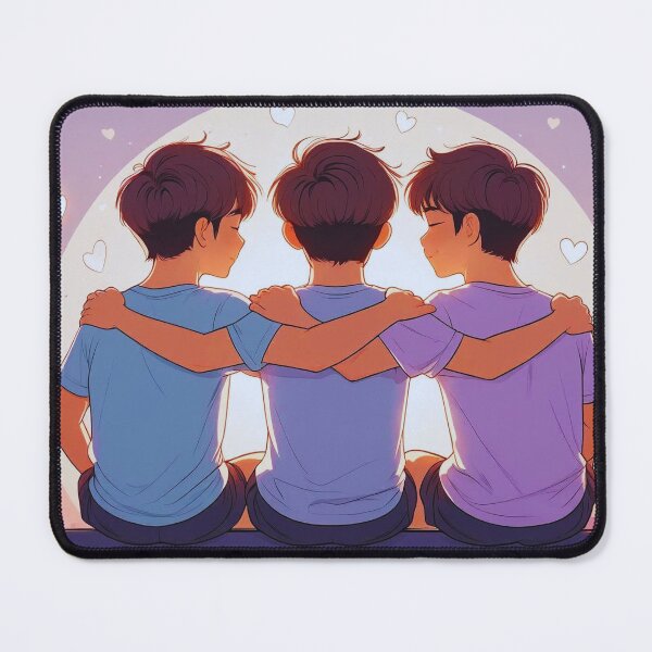 Item preview, Brotherhood at Sunset – Rooftop Friendship Vibes designed and sold by ArtivaNest.