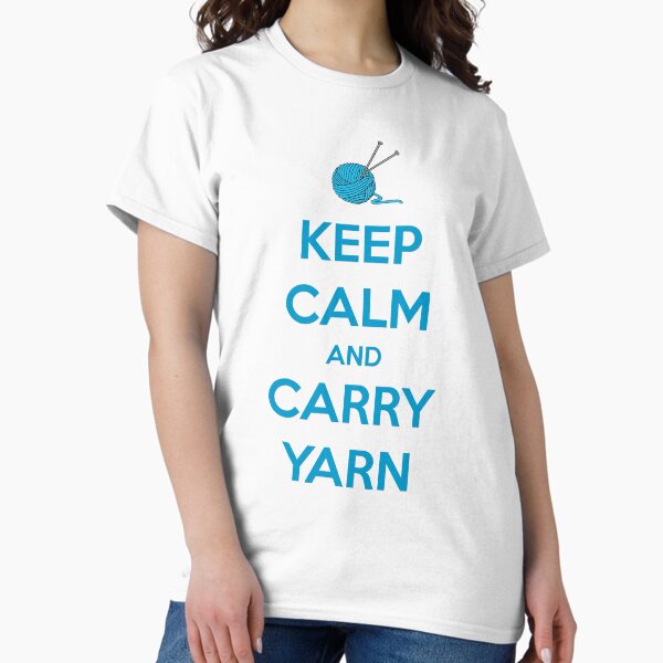 Item preview, Knitting Gifts for Knitters - Keep Calm and Carry Yarn - Funny Gift Ideas for Knitters & Crochet Lovers designed and sold by merkraht.