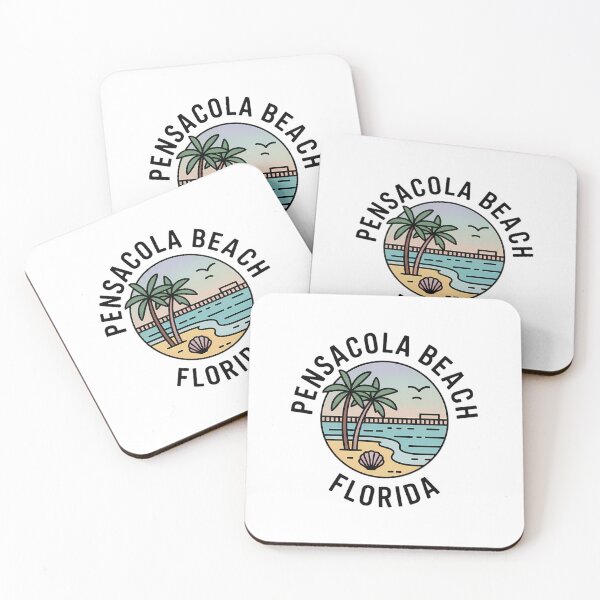 Item preview, Pensacola Beach Florida Minimalist Beach Life Line Art Sticker designed and sold by Horizon Tales.
