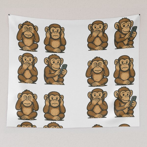 Item preview, The Four Wise Monkeys 2.0 designed and sold by ilmagatPSCS2.