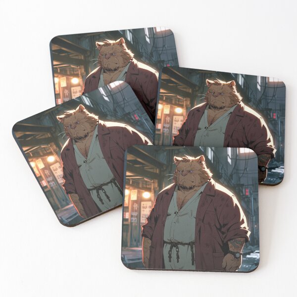 Item preview, Mean Ol' Blind TomCat designed and sold by BrujasApparel.