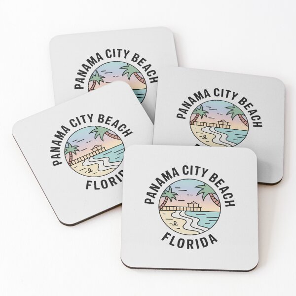 Item preview, Panama City Beach Minimalist Line Art Badge – Pier & Palms Sticker designed and sold by Horizon Tales.