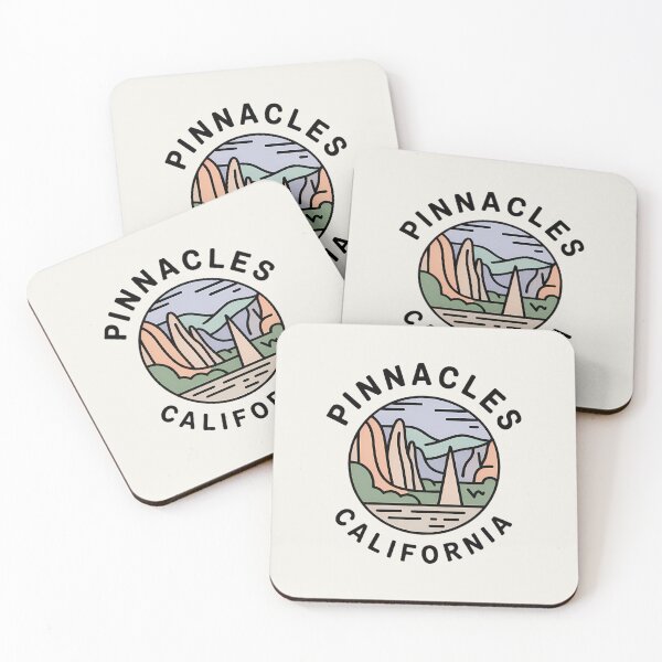 Item preview, Pinnacles National Park Minimalist Line Art Badge – Collector Sticker designed and sold by Horizon Tales.