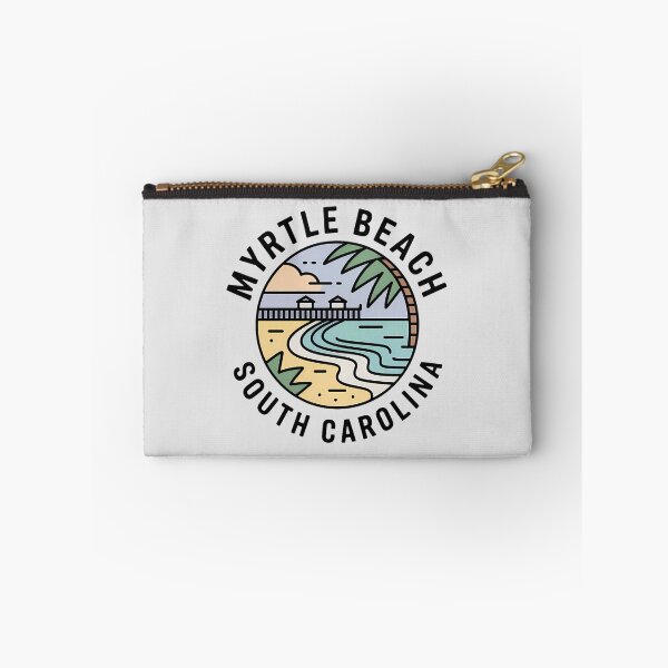Item preview, Myrtle Beach Minimalist Line Art Badge – Pier & Palms Sticker designed and sold by Horizon Tales.