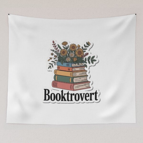 Item preview, Diseño de citas con temática de "Booktrovert" designed and sold by flutterfinds.