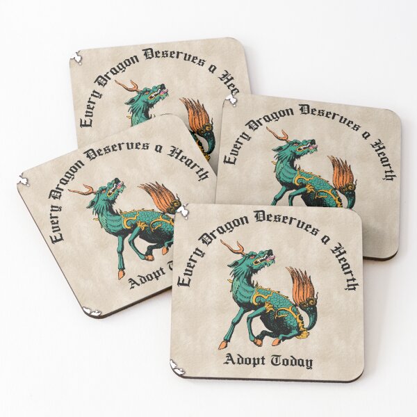 Item preview, EVERY DRAGON DESERVES A HEARTH / ADOPT TODAY designed and sold by birdgoatman.