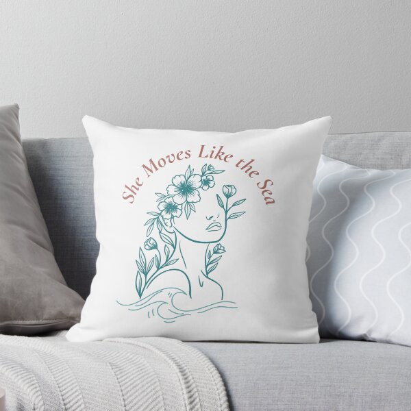 Item preview, She Moves Like the Sea – Boho Coastal Feminine Quote Design designed and sold by bobparduephoto.