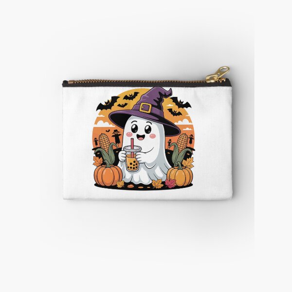 Item preview, ghost with bobble tea   designed and sold by jkrphoto.