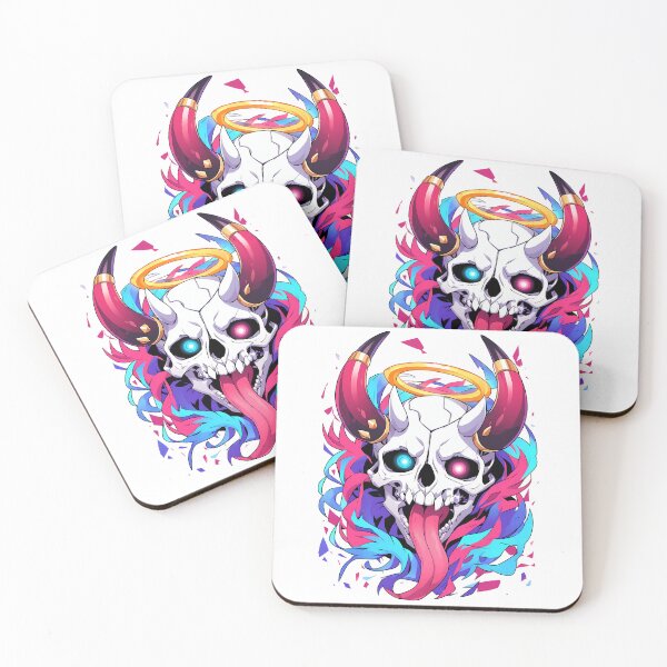 Item preview, Demonic Skull Aura – Neon Graffiti Anime Art designed and sold by aigoar.