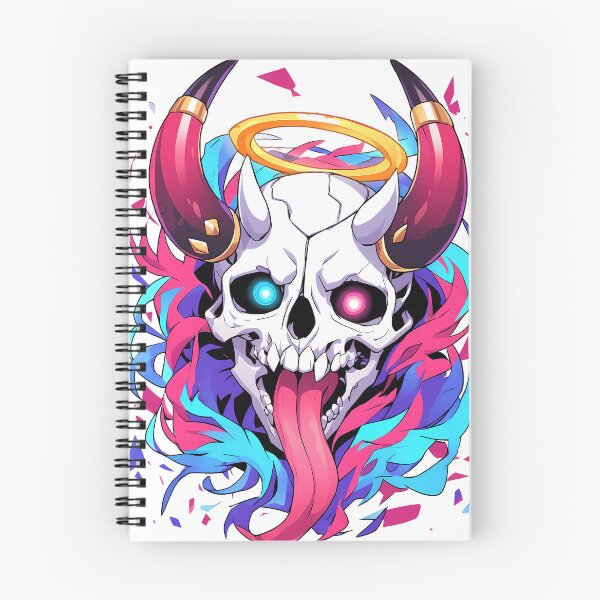 Item preview, Demonic Skull Aura – Neon Graffiti Anime Art designed and sold by aigoar.