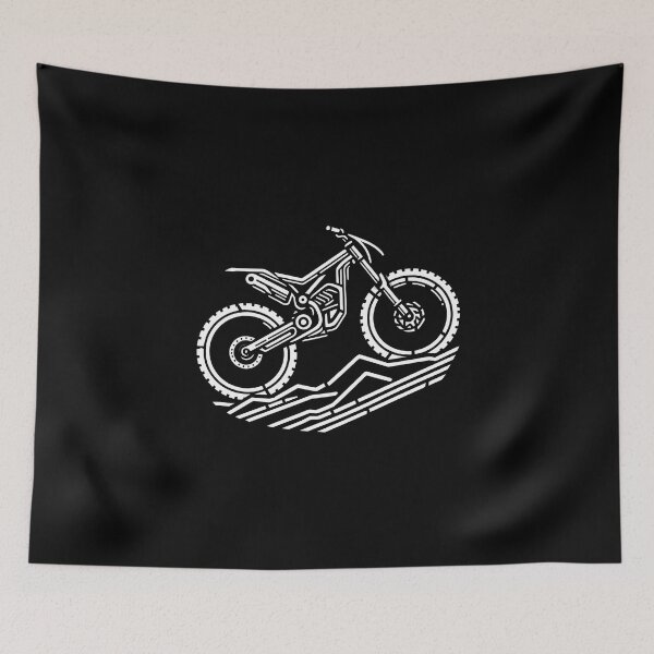 Item preview, Off-Road Motocross – Minimalist Trail Rider Art designed and sold by Color-Made.