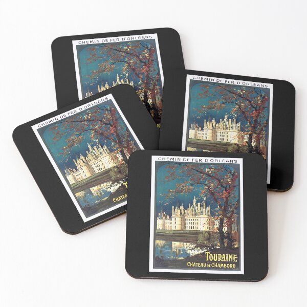 Item preview, Vintage Travel Poster | Chemin de Fer d'Orléans | Château de Chambord | Touraine France | Autumn Colors | French Renaissance Art designed and sold by artofuniverse.