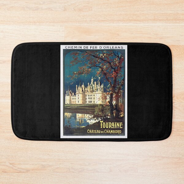 Item preview, Vintage Travel Poster | Chemin de Fer d'Orléans | Château de Chambord | Touraine France | Autumn Colors | French Renaissance Art designed and sold by artofuniverse.