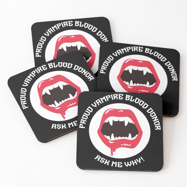Item preview, PROUD VAMPIRE BLOOD DONOR / ASK ME WHY! designed and sold by birdgoatman.