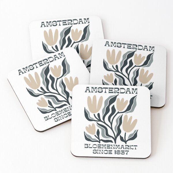 Item preview, Amsterdam Flower Market, Bloemenmarkt, Floral Tulips, Abstract Tulip designed and sold by MerchSearchCO.