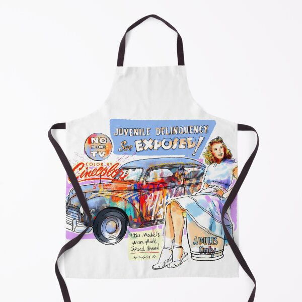 Item preview, Juvenile Delinquency – Retro Car & Pin-Up Art Print designed and sold by Matalobos / Retro Art & Classic Machines.